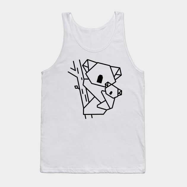 Origami koala Tank Top by Davbel